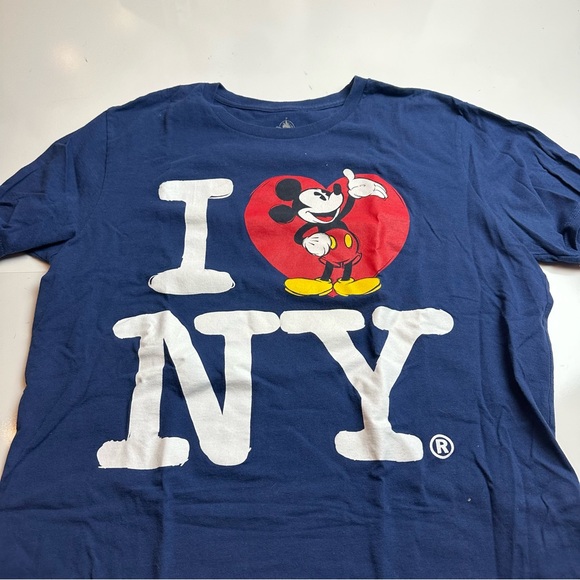 Disney Mickey Mouse I Love NY Kids T-Shirt - Navy - Picture 2 of 6